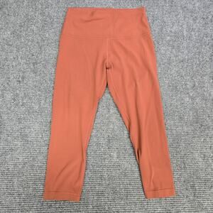 Lululemon Align High-Rise Crop 21" Leggings Women 8 Canyon Orange LW6AS8S